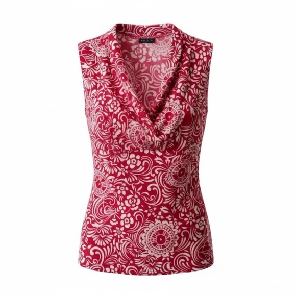 Red Patterned Blouse - Picture 1 of 3